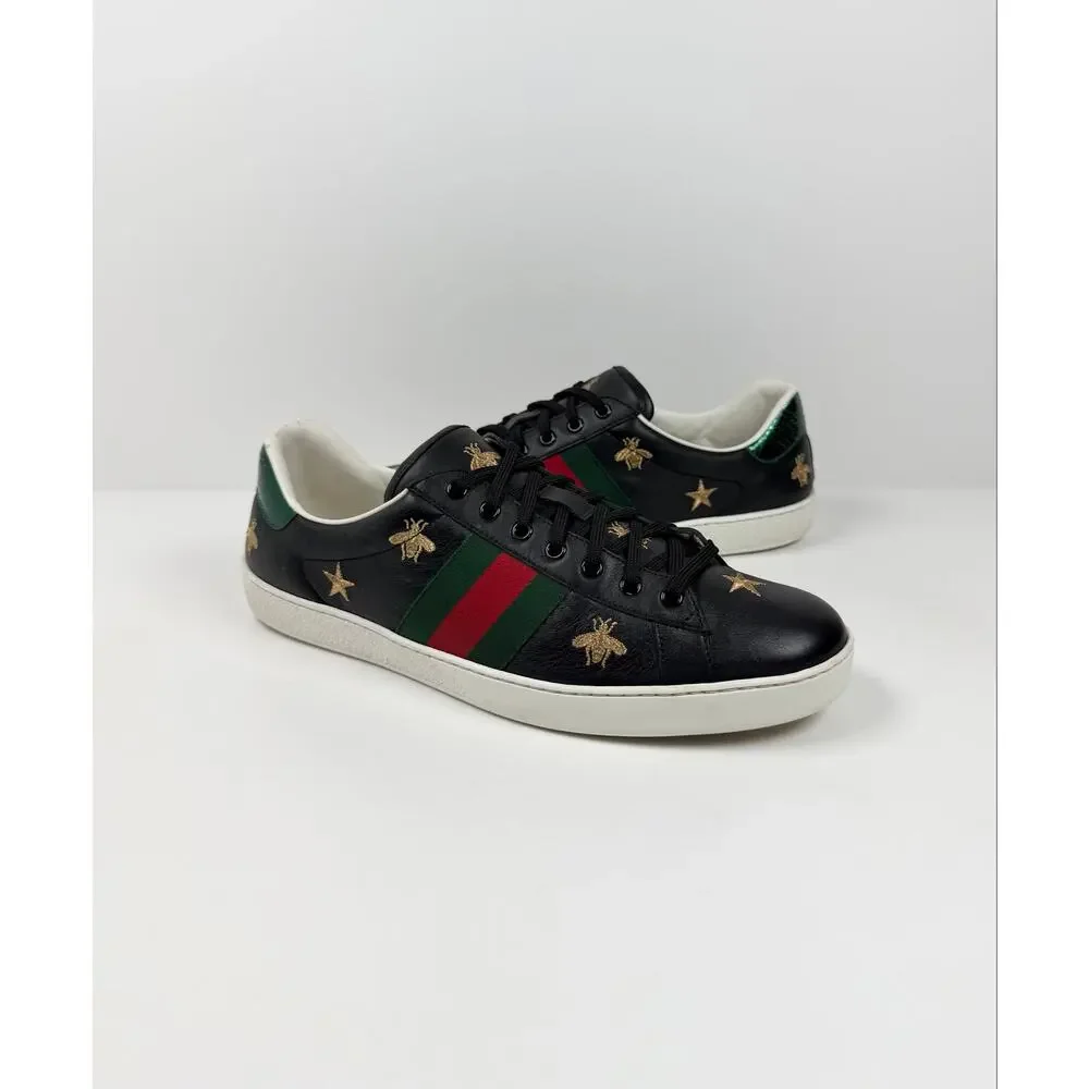 Size 12US - Gucci Ace Bees And Stars Sneakers